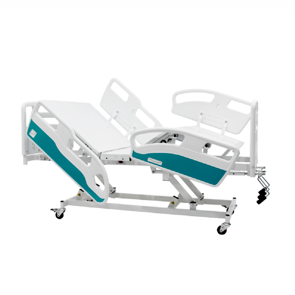 Cama Hospitalar Manual 3 Manivelas Grades em ABS