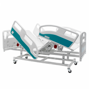 Cama Hospitalar Motorizada 3 Movimentos Grades ABS Com Acionamento Retrtil