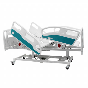 Cama Hospitalar Motorizada 5 Movimentos Grades ABS Retrtil