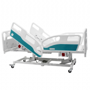 Cama Hospitalar Motorizada 5 Movimentos Grades ABS Retr�til