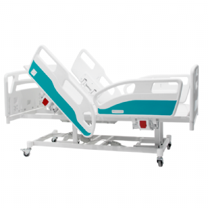 Cama Hospitalar Motorizada 8 Movimentos Grades em ABS Acionamento Retr�til