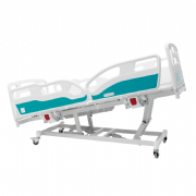 Cama Hospitalar Motorizada 8 Movimentos Grades em ABS Acionamento Retr�til