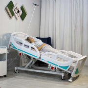 Cama Hospitalar Motorizada 8 Movimentos com Fowler, Eleva��o, Trendelenburg e Reverso