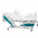 Cama Hospitalar Manual 3 Manivelas Grades em ABS
