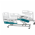 Cama Hospitalar Manual 3 Manivelas Grades em ABS