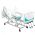 Cama Hospitalar Manual 5 Movimentos Grades Linha Prime