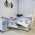 Cama Hospitalar Motorizada Com 8 Movimentos Grades em ABS